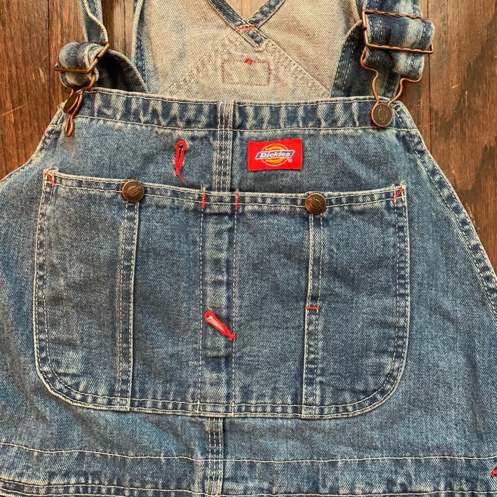 Dickies Denim Overall Shorts